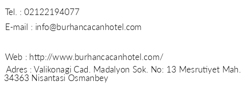 B Burhan aan Hotel & Spa & Cafe telefon numaralar, faks, e-mail, posta adresi ve iletiim bilgileri